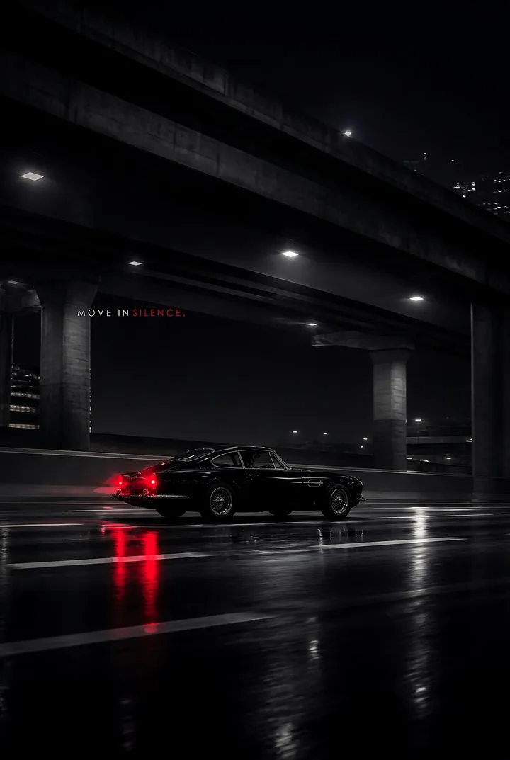 Move in Silence Car Wall Art