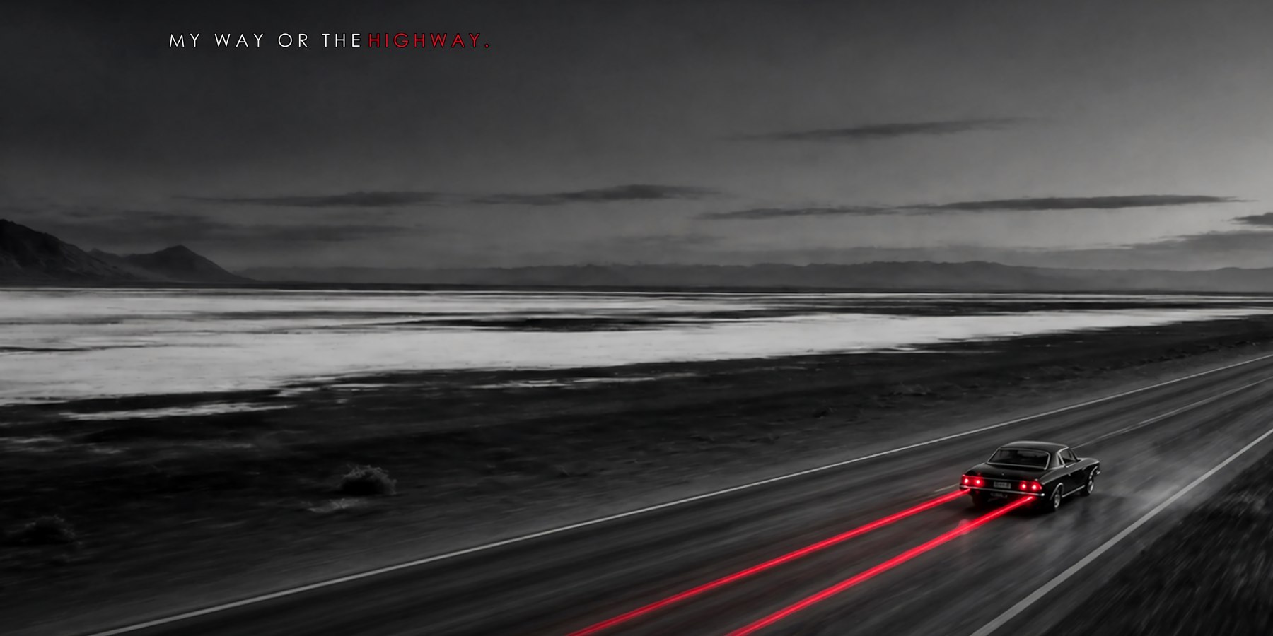 Car Wall Art: My Way or the Highway - MY WAY OR THE HIGHWAY.