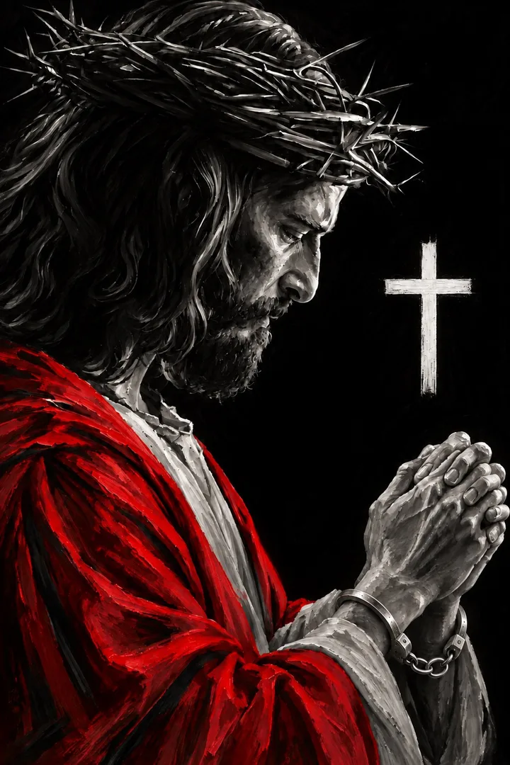 Praying Jesus Christian Wall Art
