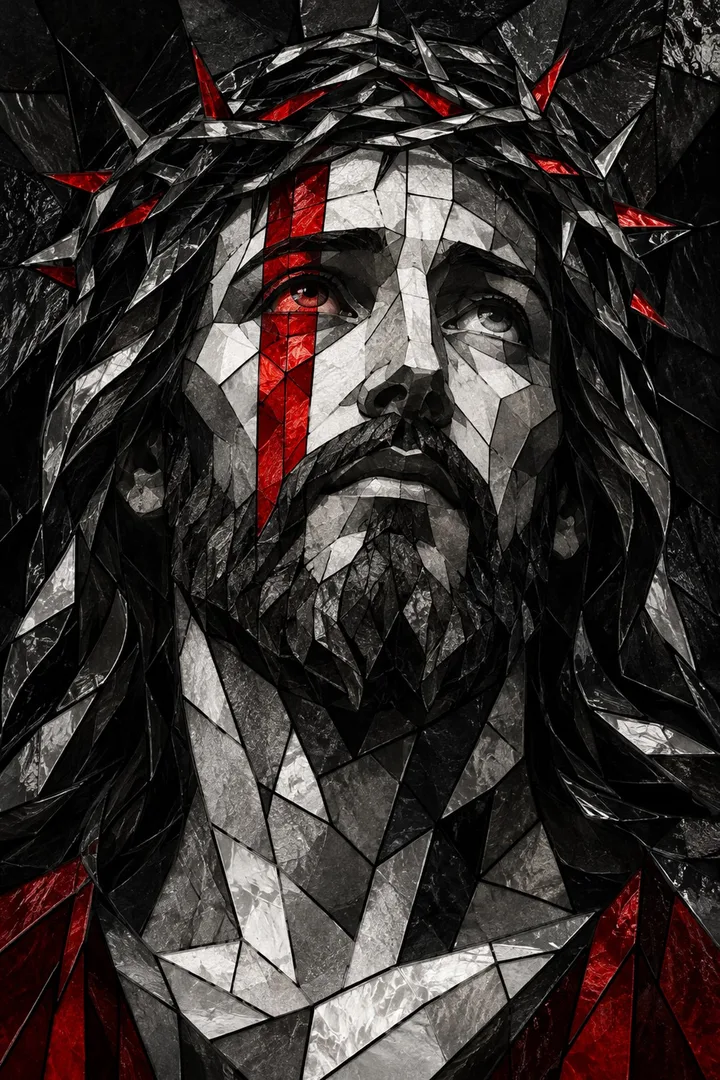 Stained Glass Christ Christian Wall Art