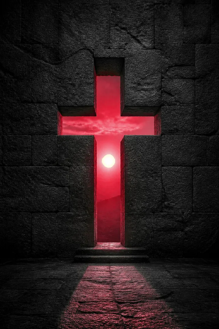 Light Through Stone Christian Wall Art
