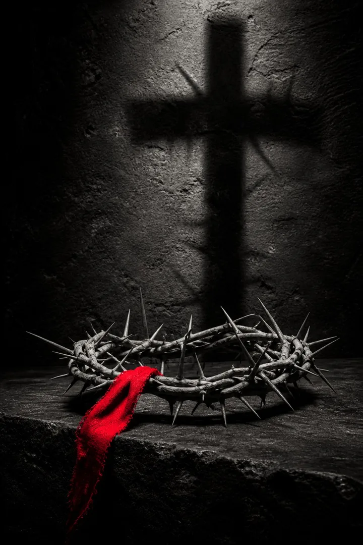 Crown and Shadow Christian Wall Art