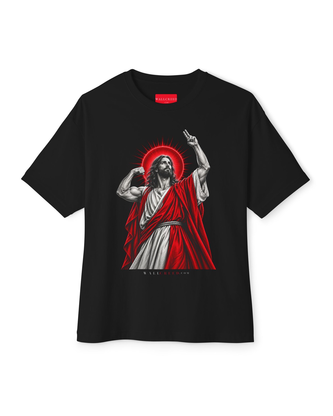 Faith and Iron heavyweight tee - the same artwork