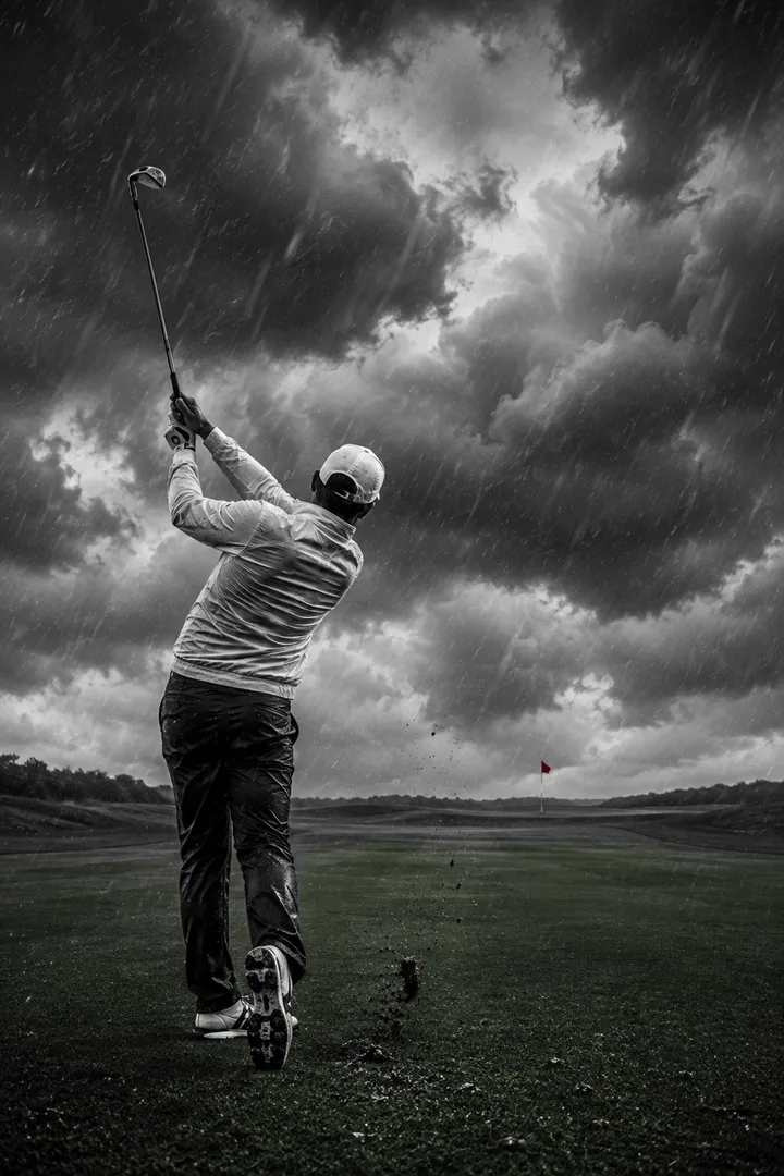 Storm Round Golf Wall Art