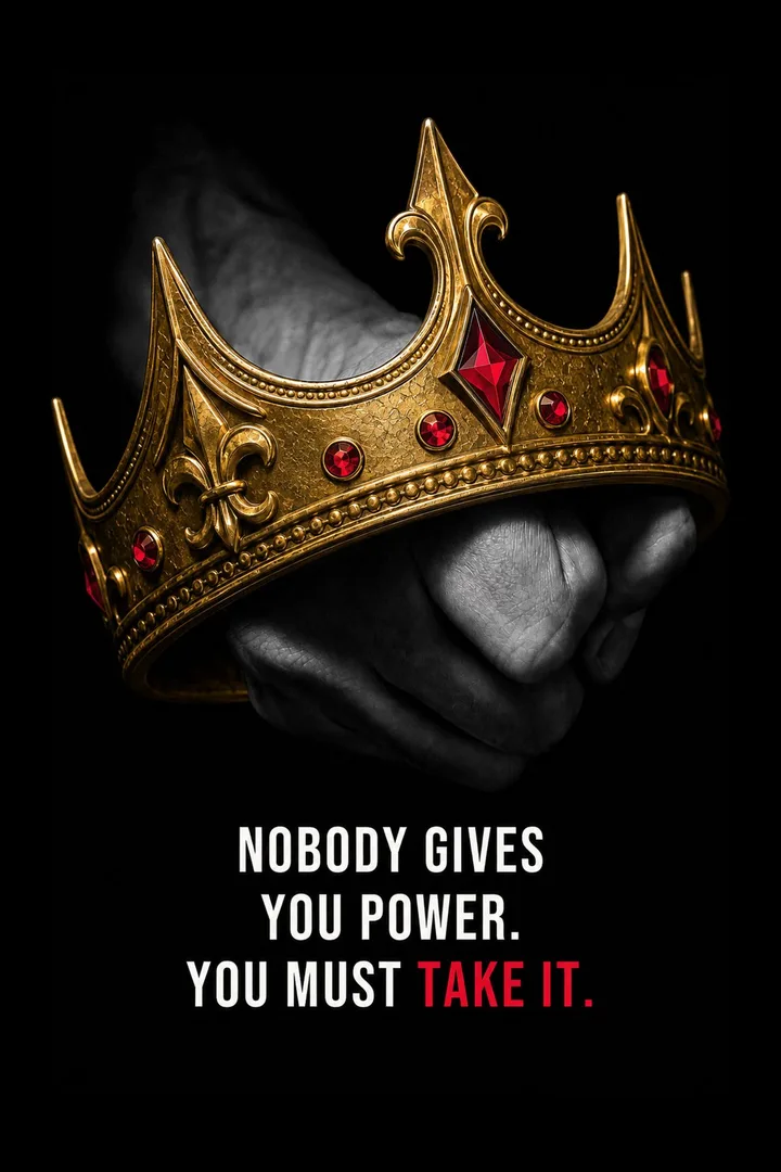 Take the Crown: NOBODY GIVES YOU POWER. YOU MUST TAKE IT.