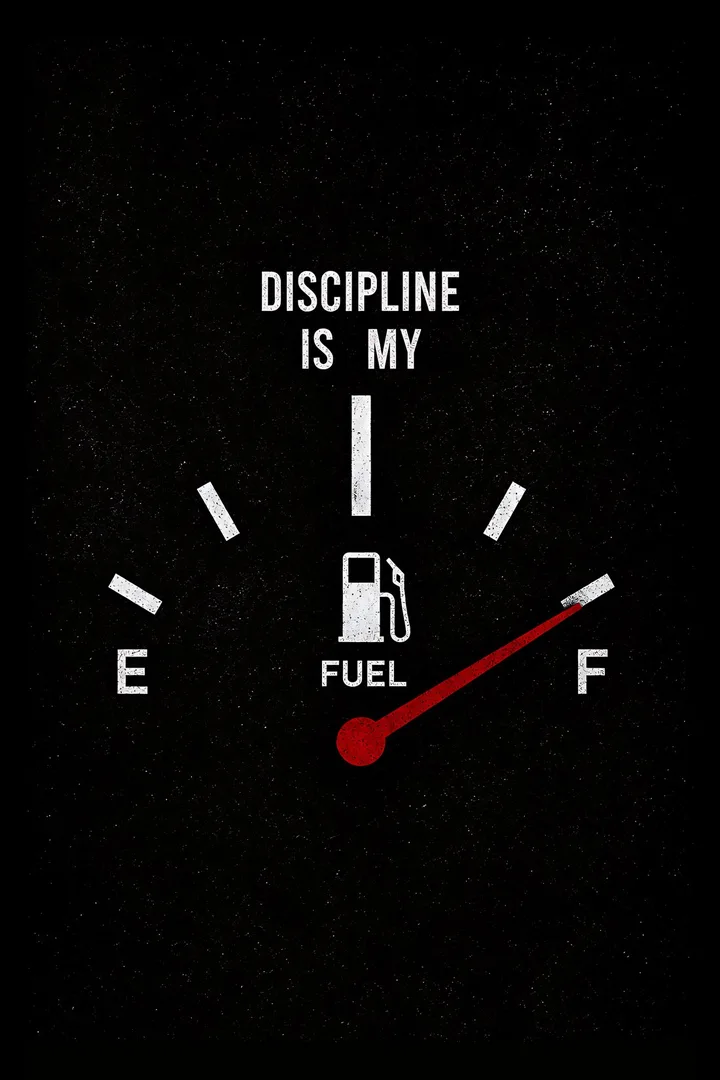 Discipline Is My Fuel Motivational Wall Art