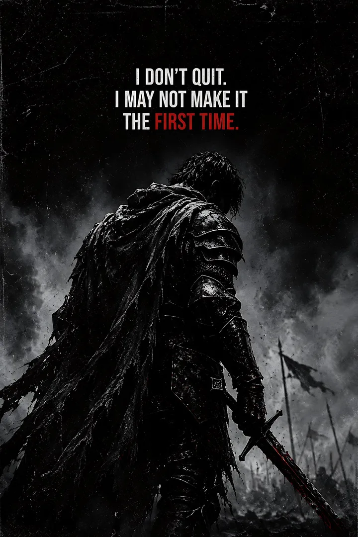 I Don't Quit: I DON'T QUIT. I MAY NOT MAKE IT THE FIRST TIME.
