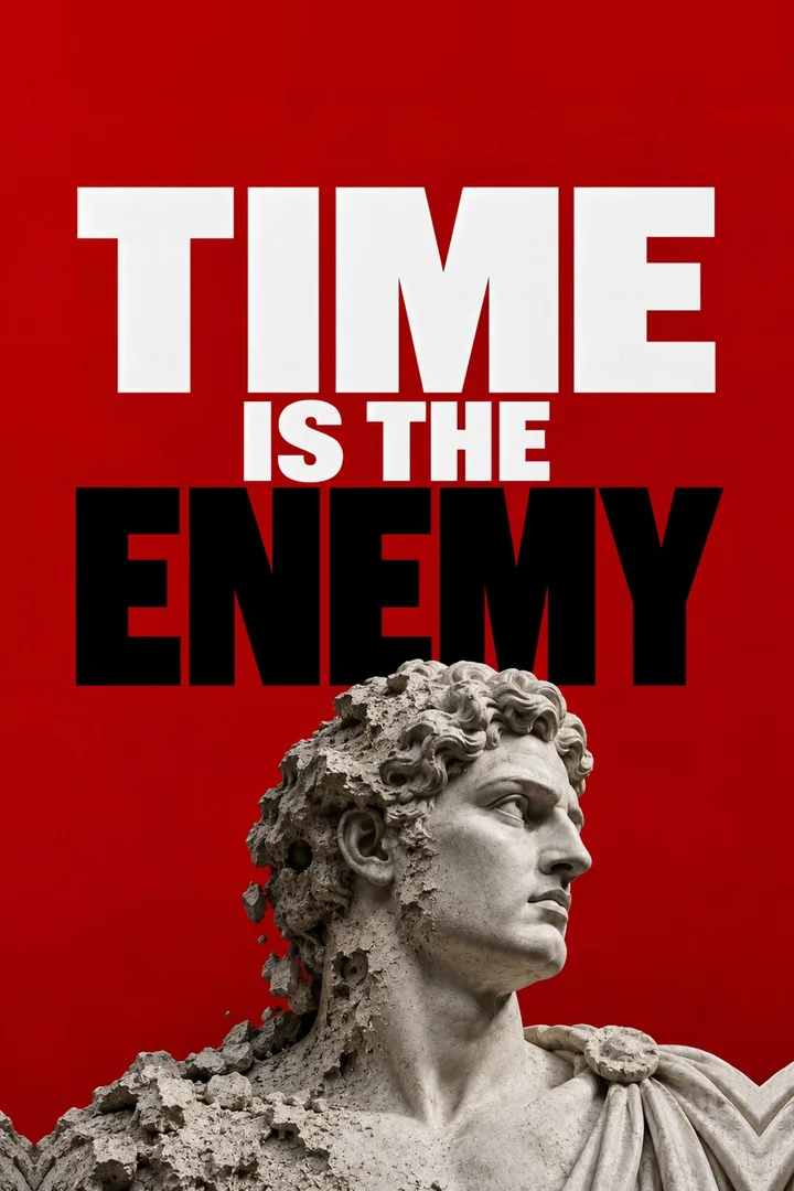 Time Is the Enemy Motivational Wall Art