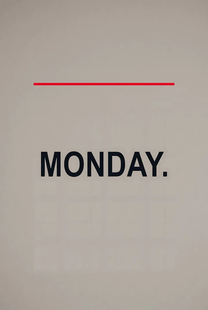Monday Office Wall Art