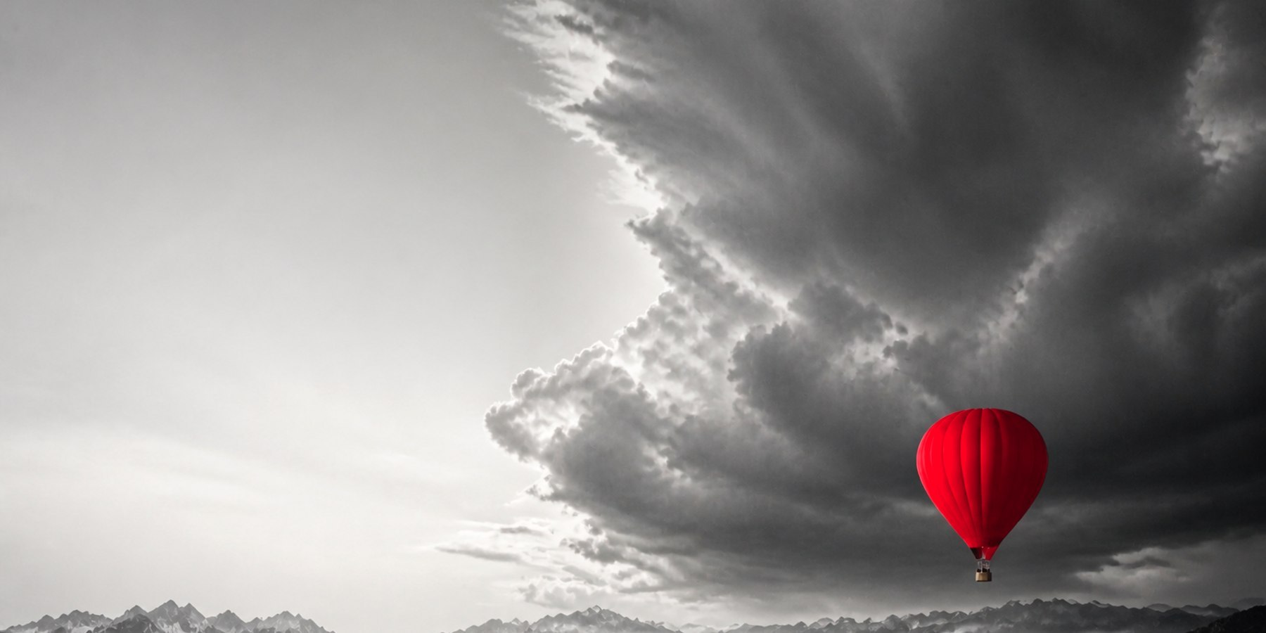 Over the Bed Wall Art: Red Balloon