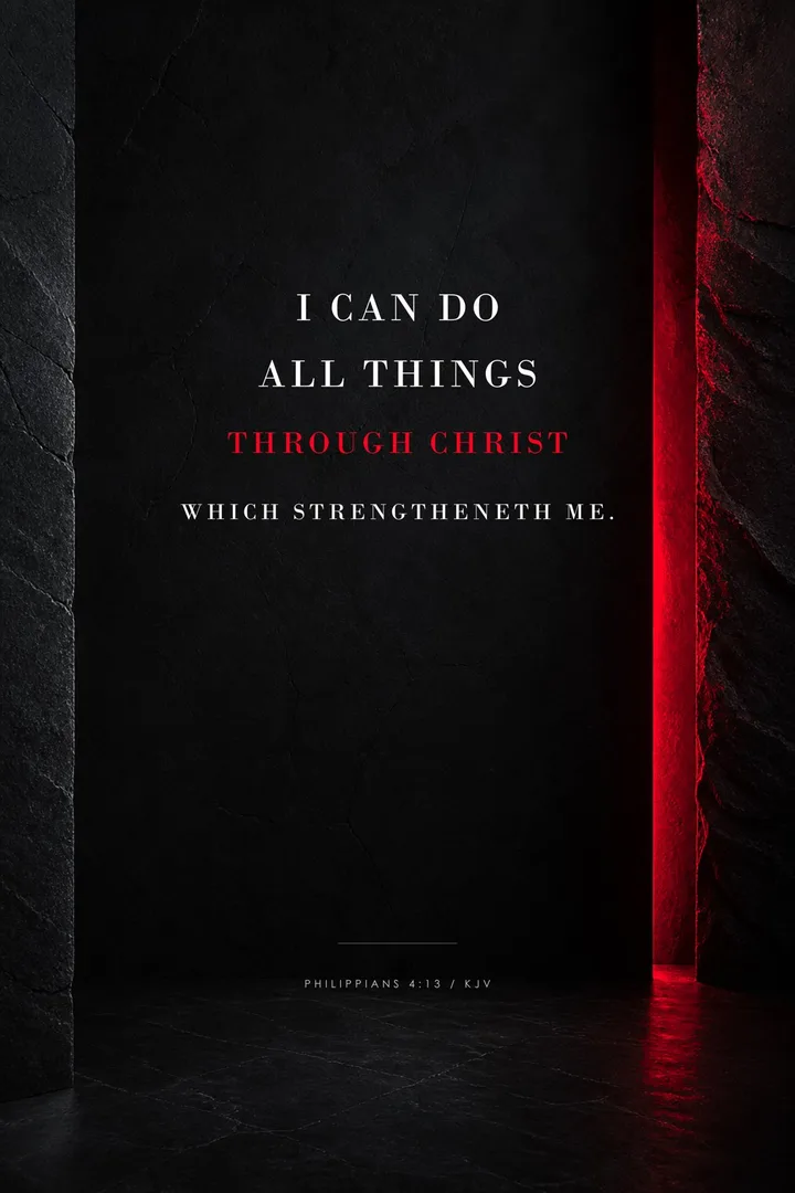 All Things Through Christ: I CAN DO ALL THINGS THROUGH CHRIST WHICH STRENGTHENETH ME.