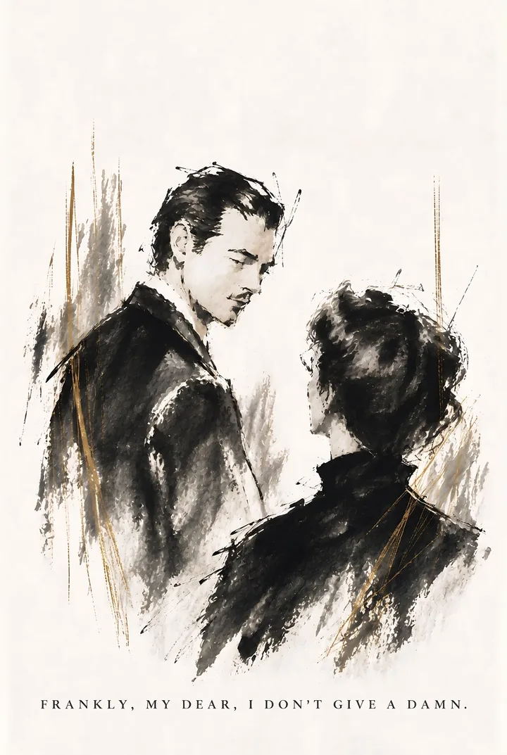 Frankly, My Dear Bedroom Wall Art