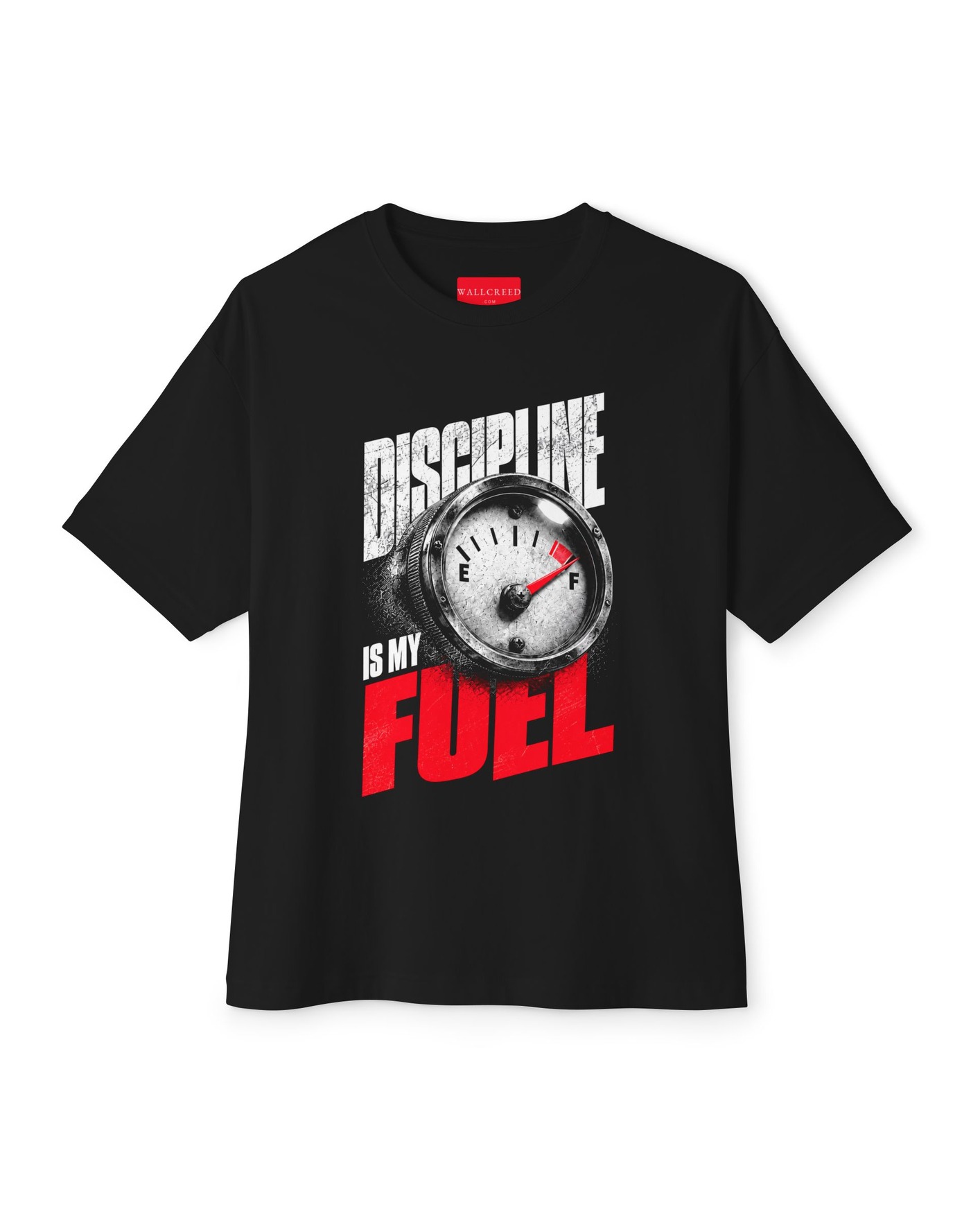 Running on Full graphic tee - DISCIPLINE