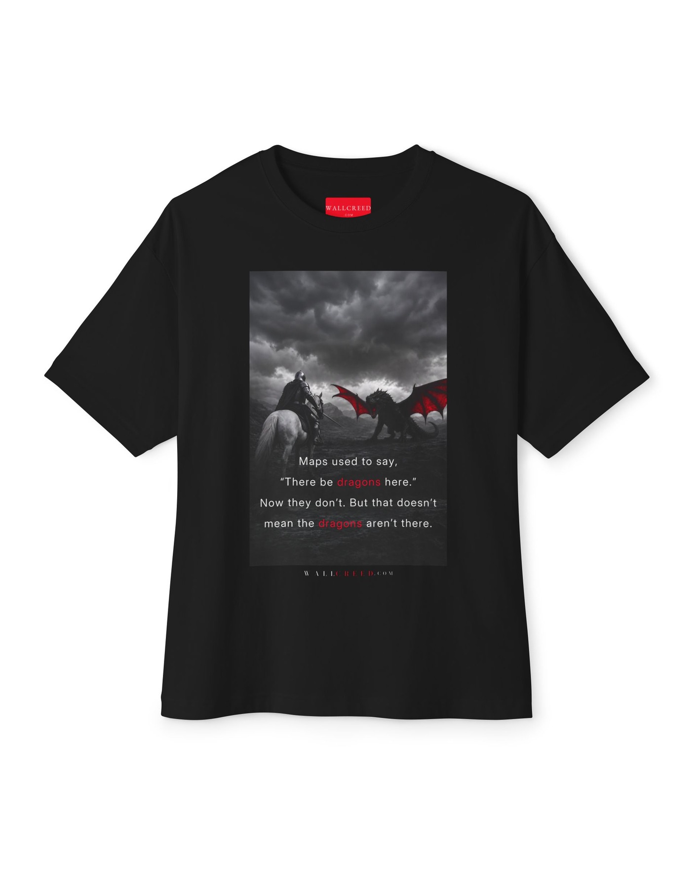 There Be Dragons graphic tee - THERE BE DRAGONS.