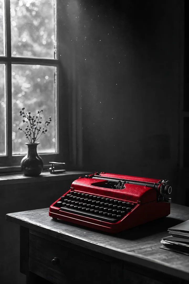 The Red Typewriter: EVERY SENTENCE COST A KEYSTROKE.