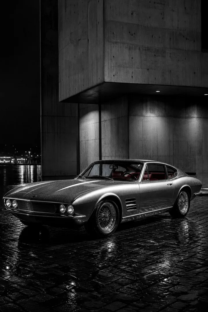Midnight Grand Tourer Vintage Car Wall Art