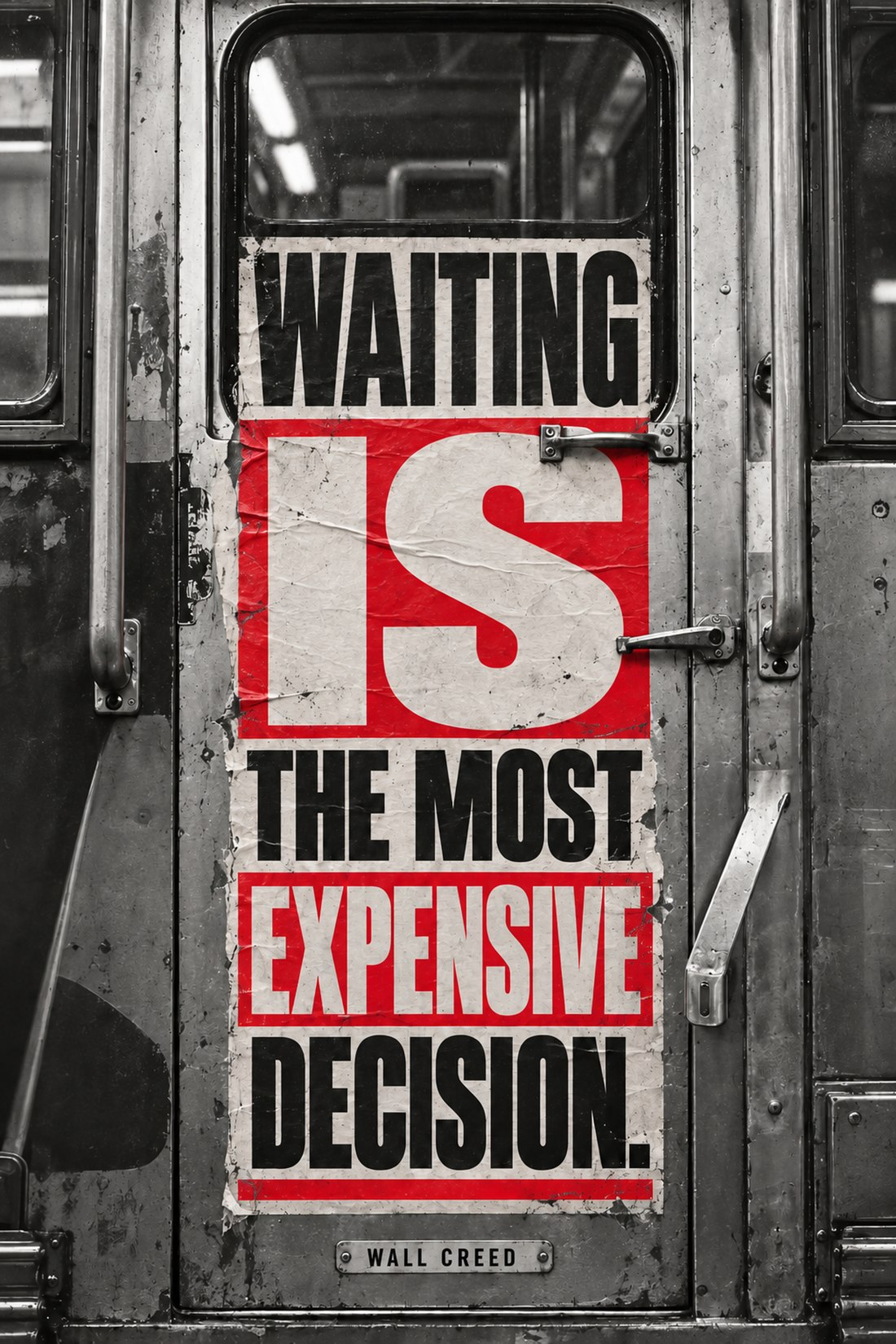 Business Office Wall Art - Waiting Is Expensive